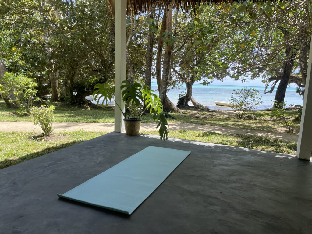 Yoga studio at Aurora Lodge