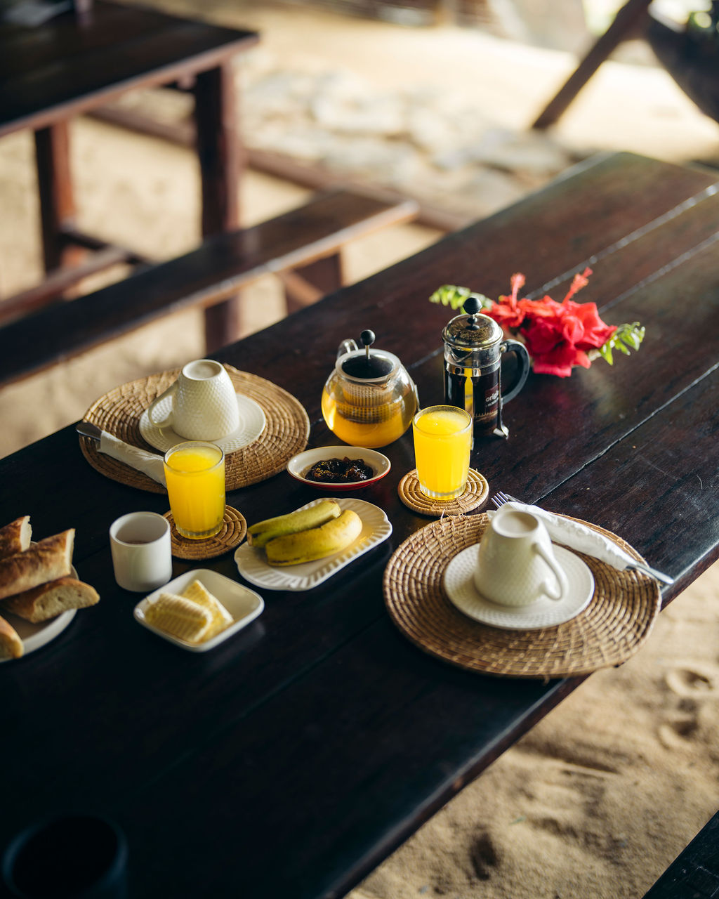 Breakfast at Aurora Lodge in Ile Sainte Marie