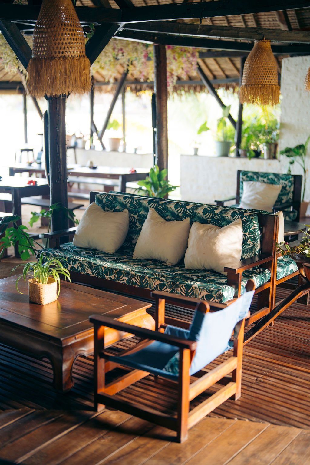 The lounge furnitures at Aurora bar & Resto