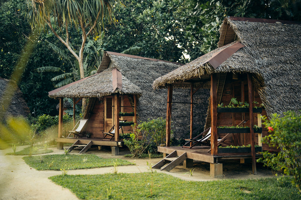 Comfort Bungalows seen from the side