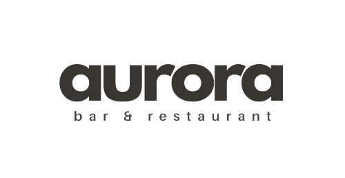 Logo Aurora Bar & Resto in black